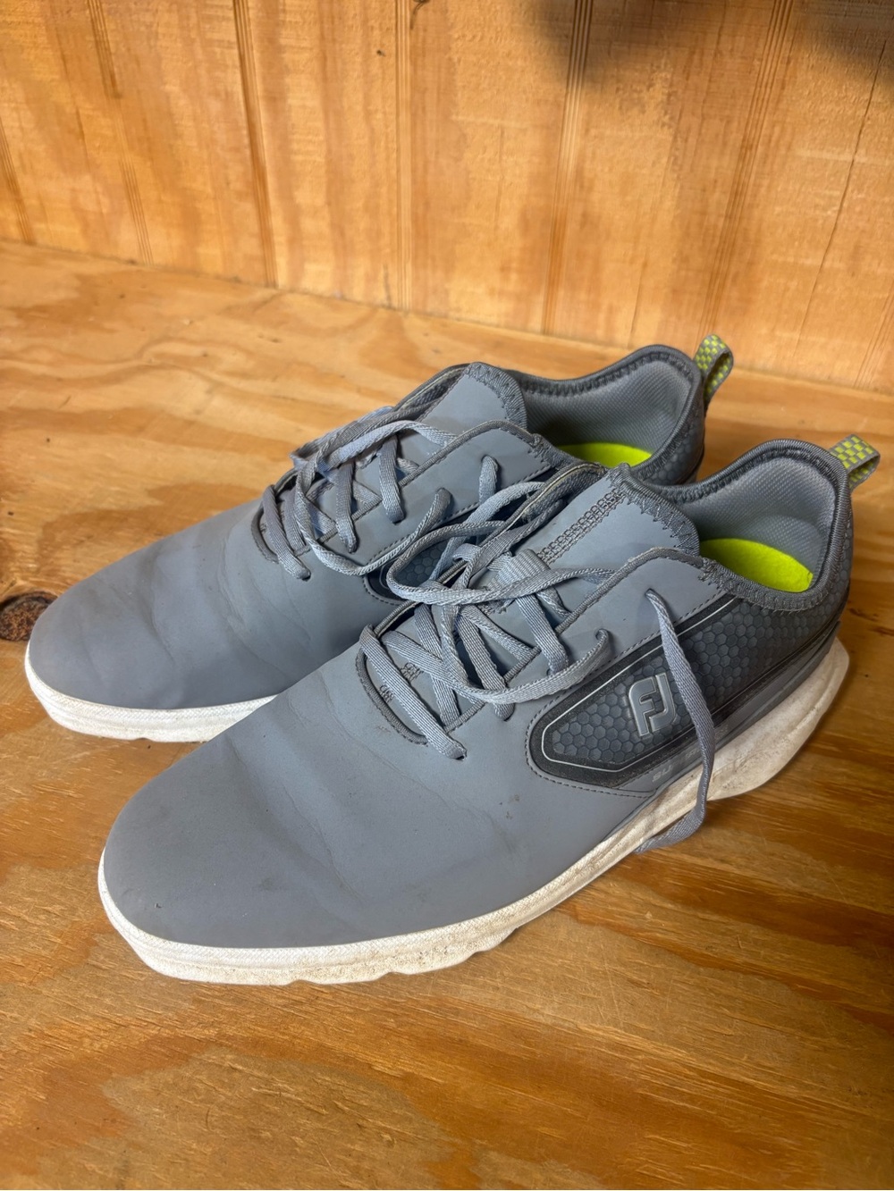 FootJoy Men’s Gray and Lime Golf Sneakers